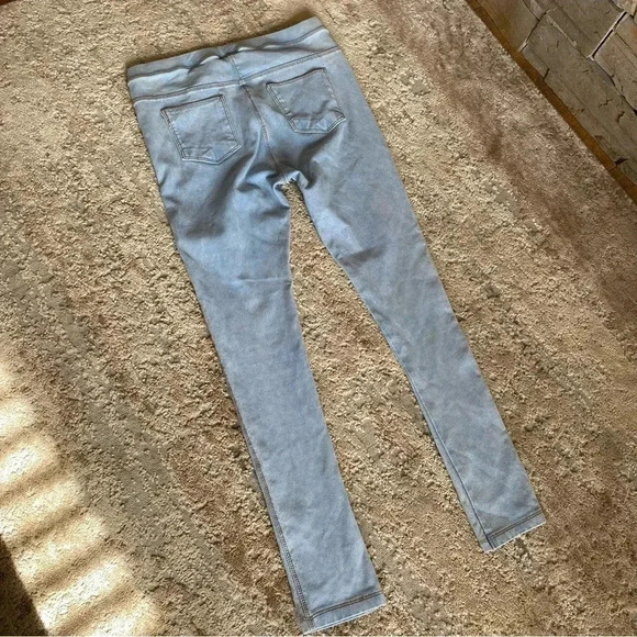 Zara Girl's Blue Jeggings Stretchy Jeans Leggings Soft Elasticated Waist Light - Picture 10 of 10